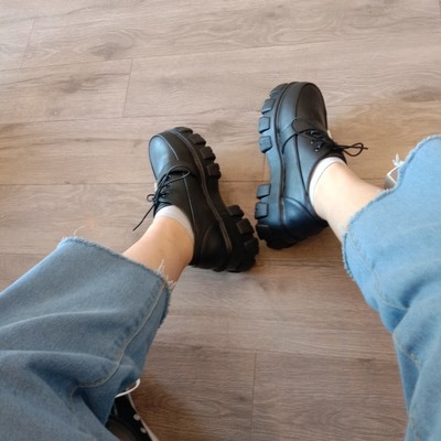 Giày ulzzang đế cao quai ngang cá tính mã K010