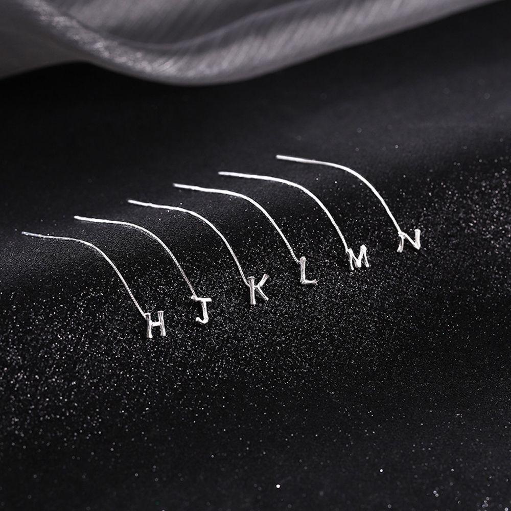 Bông Tai Chữ Cái Bằng Đồng Sáng Tạo Phong Cách Hàn Quốc 2Lilife