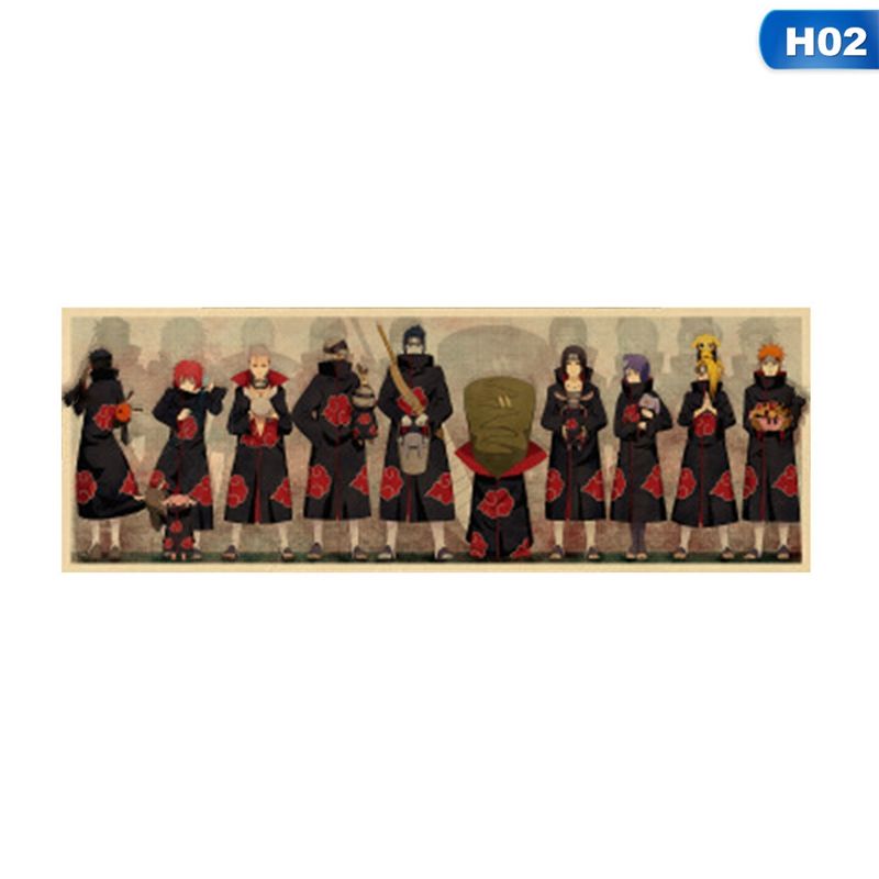 flowersqueen Áp phích trang trí nội thất hình Naruto 70cm