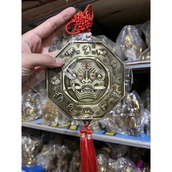 Gương Bát Quái phẳng 12 Con Giáp 13.5cm, 15cm