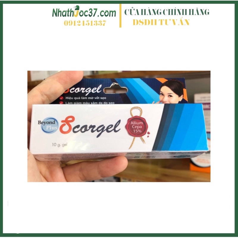 Gel ngăn ngừa sẹo Scorgel Beyond Plus 10G. Scargel Chuyên gia chăm sóc sẹo cũ và mới giúp làm phẳng, mềm và mờ sẹo