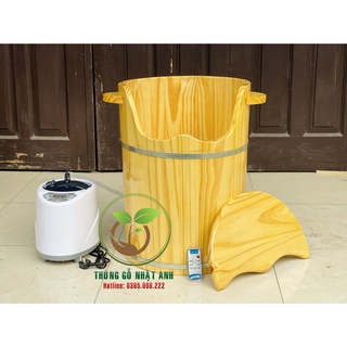 THÙNG XÔNG HƠI CHÂN GỖ THÔNG