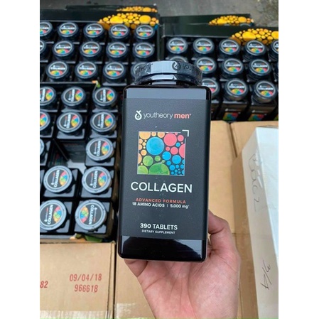 (Date 1/2025) Viên uống Collagen Youtheory Men's Type 1,2 &amp; 3 hộp 390 viên - EDS Hàng Mỹ