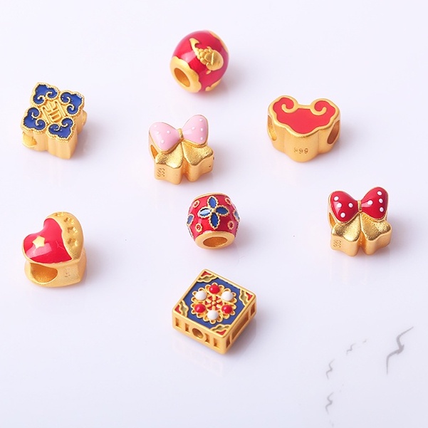 Hạt Xỏ Vòng Đeo Tay / Vòng Tay Bện Dây Xỏ Hạt Chống Dị Ứng Tự Làm Không Phai Màu Sắc Độc Đáo