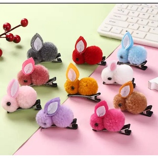 Kẹp tóc con thỏ bông cute đa màu 😍💘