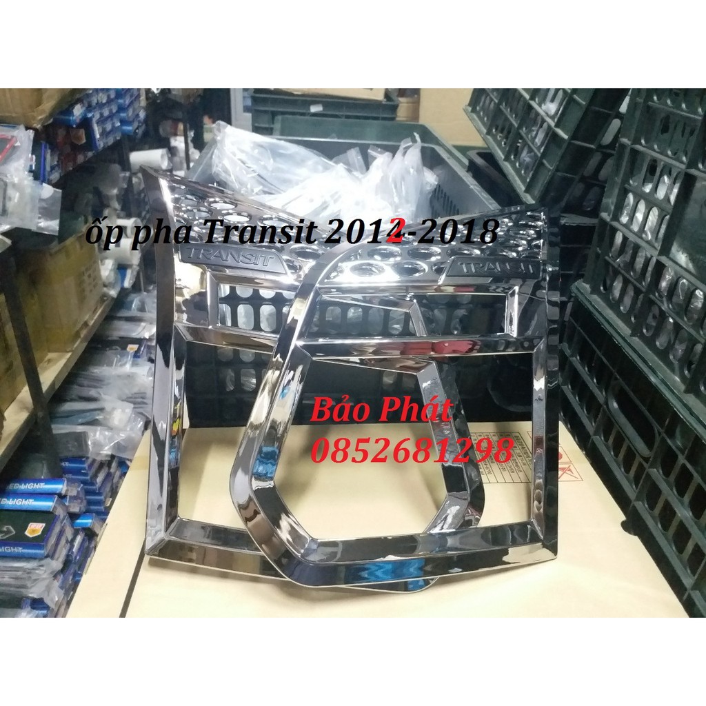 Bộ ốp viền đèn pha Xe Ford Transit dùng chung các form 2014 đến 2021