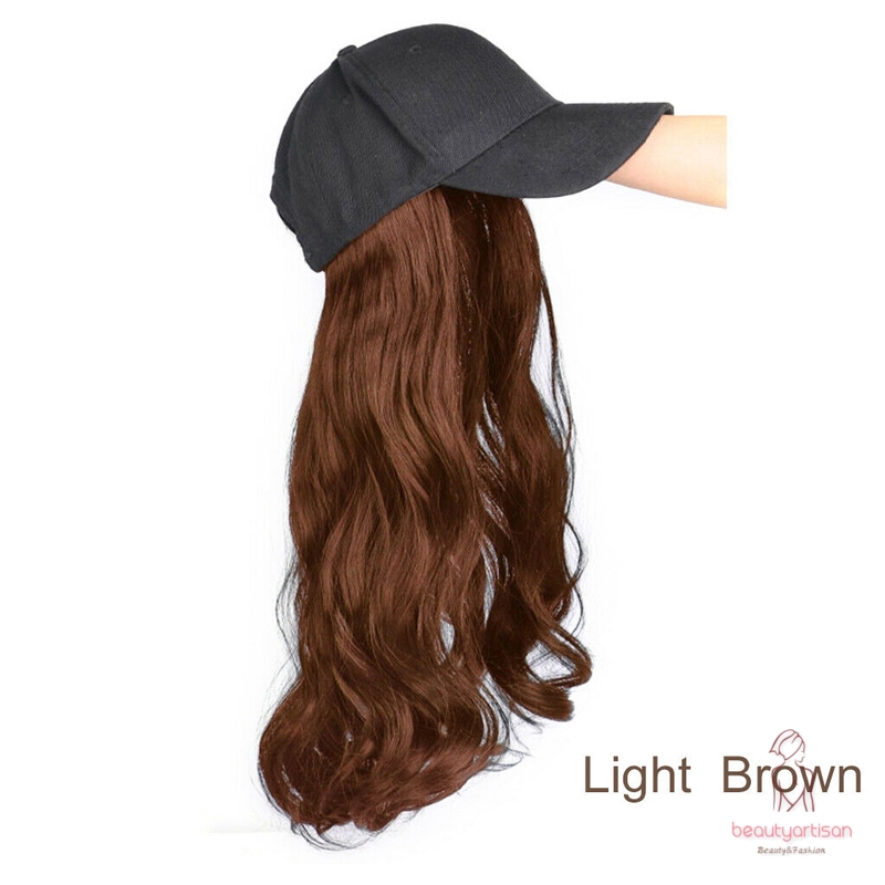 Mũ tóc giả dài gợn sóng thời trang cho nữ