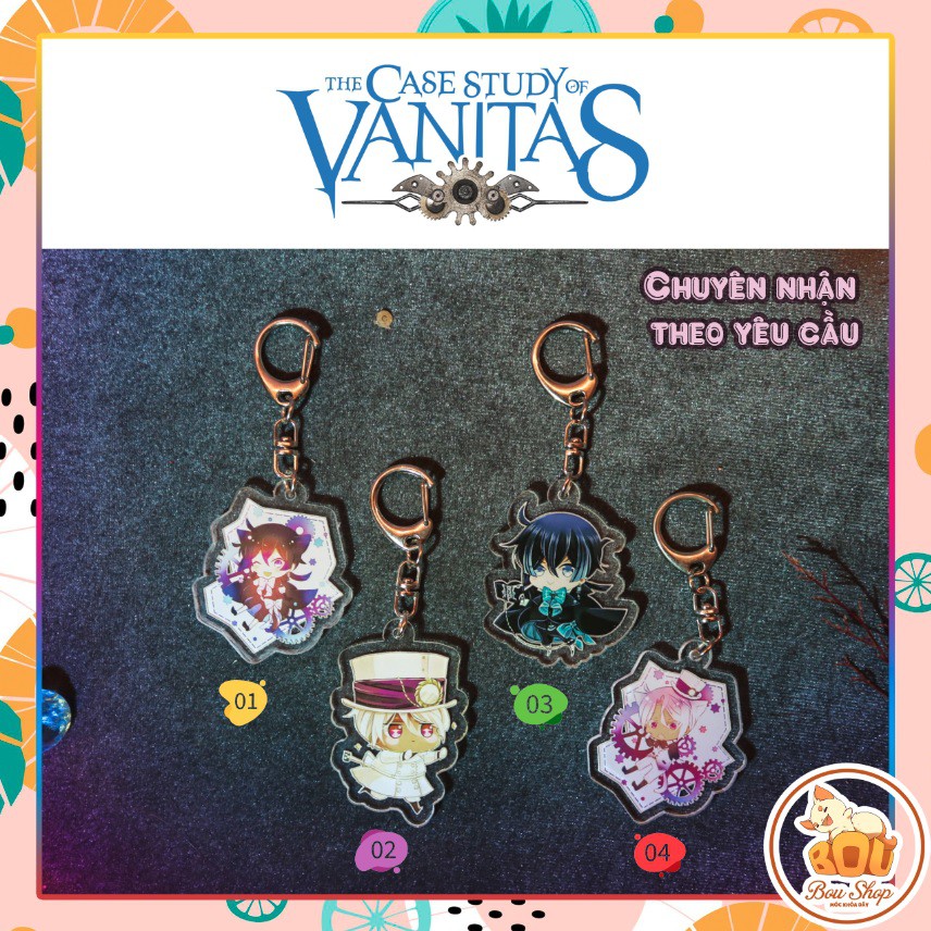 Móc khóa Acrylic Mica the case study of Vanitas - hồi ký Vanitas Anime Keychain theo yêu cầu