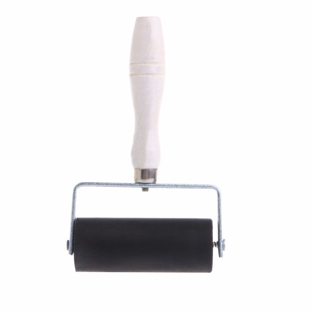 Cây Lăn Mực Đầu Cao Su Cán Gỗ 6cm Nhiều Màu Cho Bé