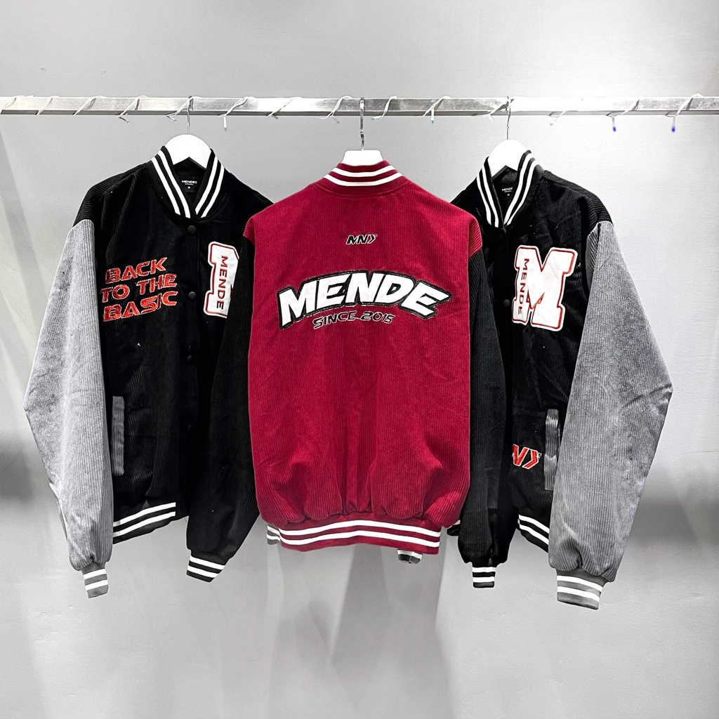 Mende - Paranoid Varsity Đỏ - áo khoác bóng chày nam màu đỏ