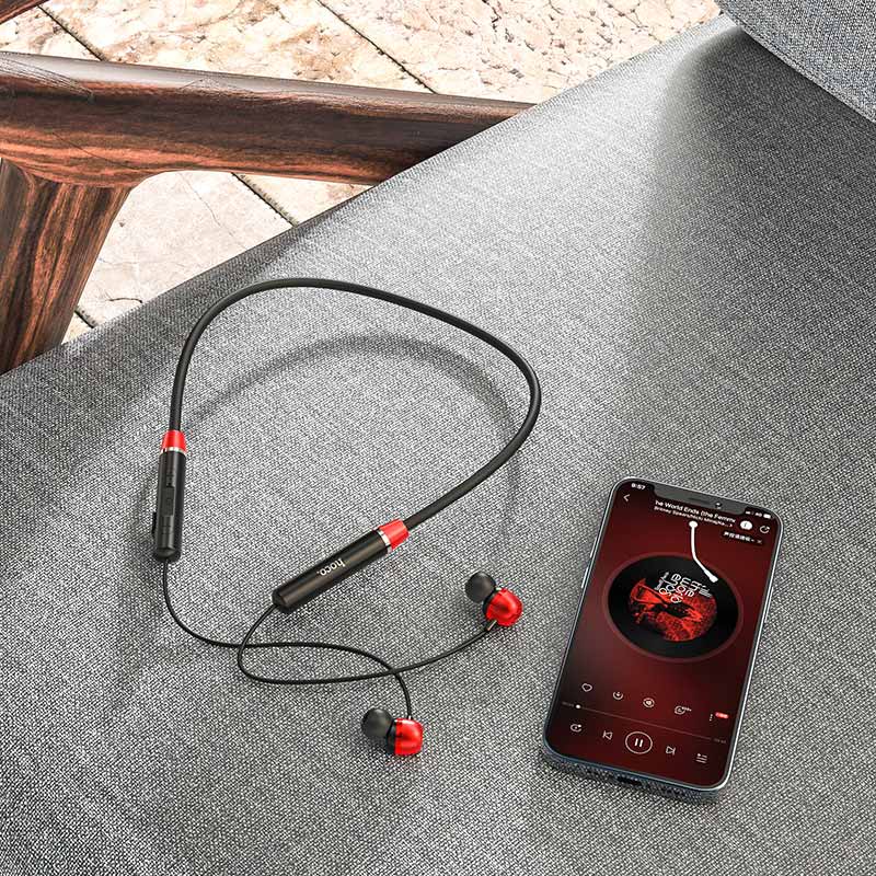 Tai Nghe Bluetooth Hoco ES53 V5.0 Đeo cổ thể thao Dành cho IPIP7 8 Plus X Xs 11 12 Pro Max