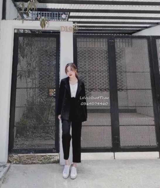 [ SIÊU PHẨM ] Set vest quần suông nude + đen (ko kèm áo trong) SVD00035 rẻ nhất | BigBuy360 - bigbuy360.vn