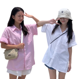 áo sơ mi LOLLIE STUDIO TKA324 tay lỡ dáng oversize