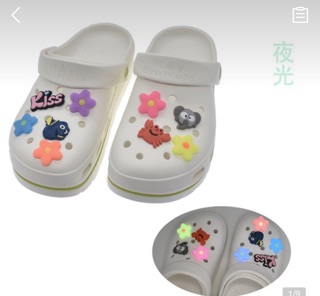 Jibbitz gắn dép crocs dạ quang Hot