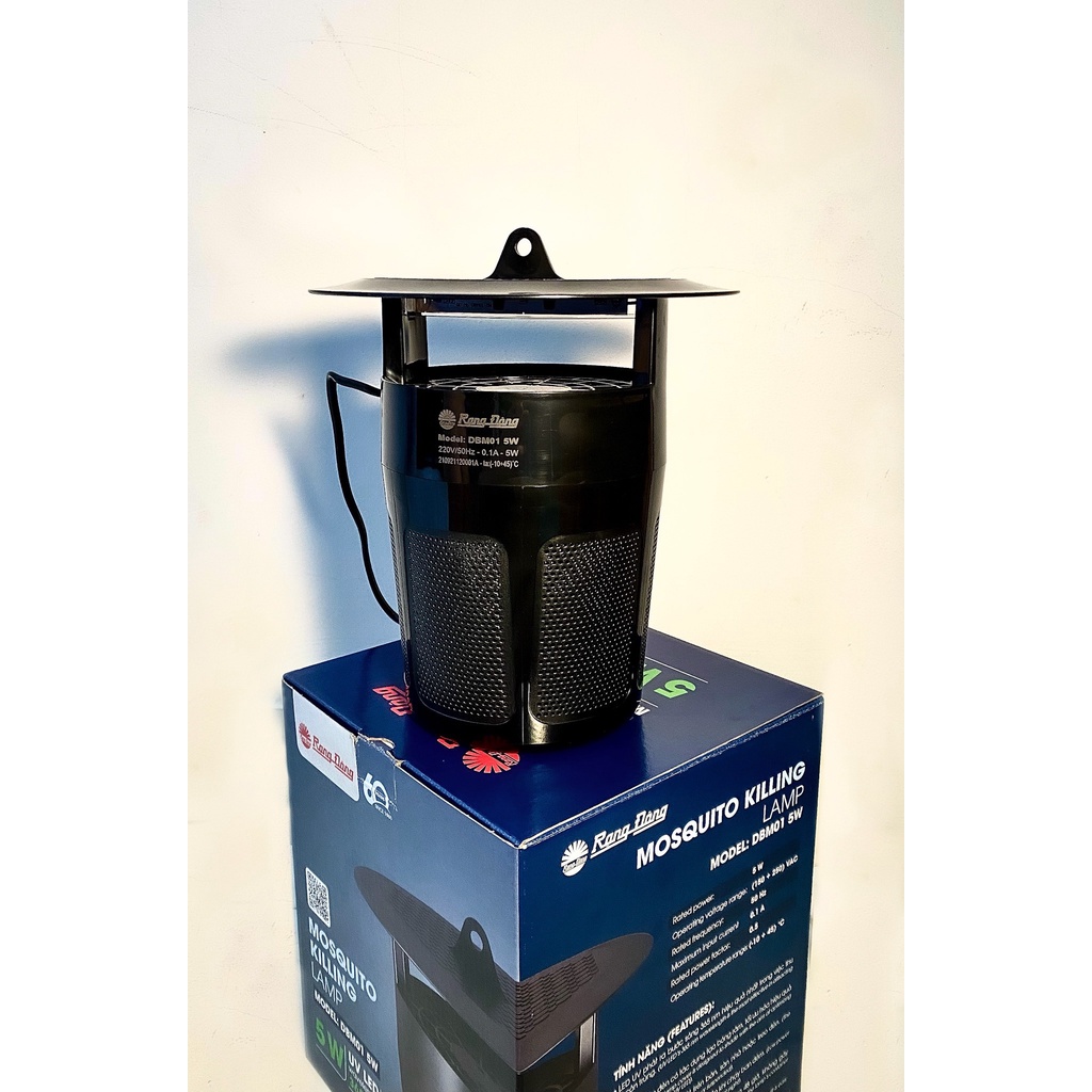Đèn Bắt Muỗi Thông Minh Chính Hãng , Đèn Bắt Muỗi Rạng Đông LED UV bước sóng 365nm bắt, tiêu diệt côn trùng an toàn
