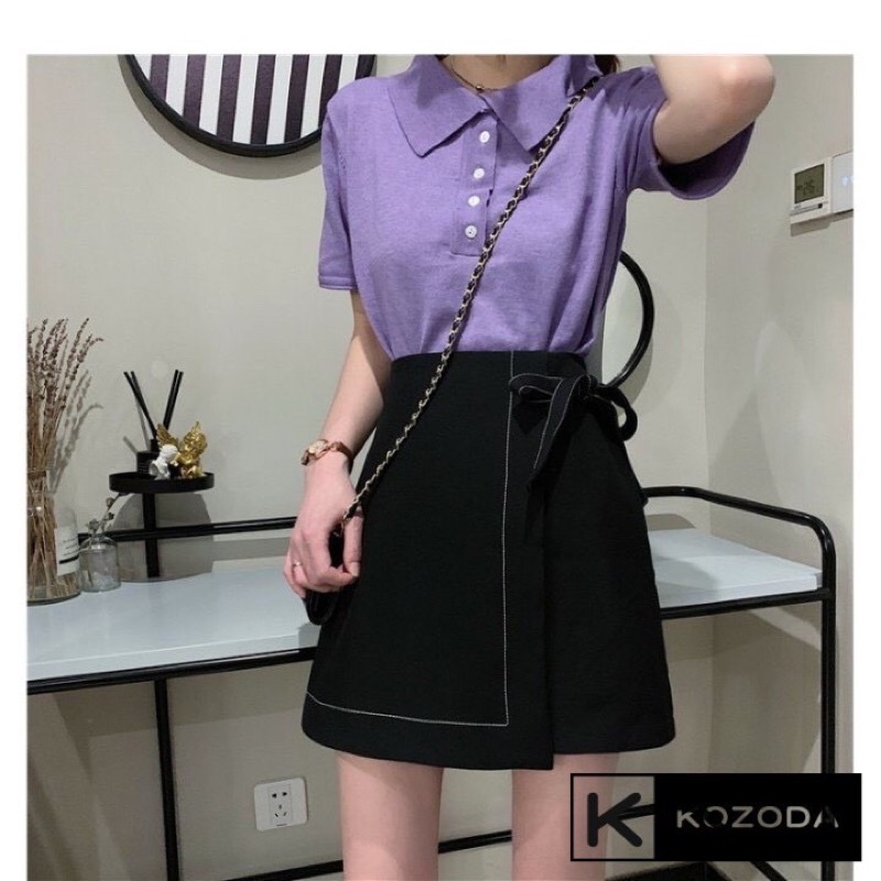 🍀 Chân váy chữ A # Chân váy chữ A cột nơ chỉ nổi # Váy nơ eo | BigBuy360 - bigbuy360.vn