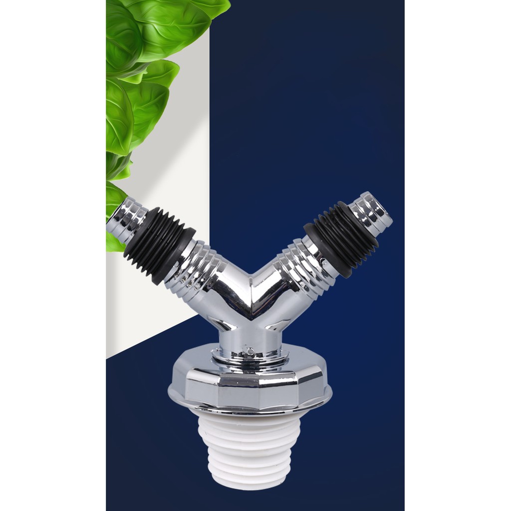 Bộ thoát nước máy giặt, nước thải ngăn mùi hôi lắp thoát sàn, ống PVC, chữ Y, chia 2, Minh House