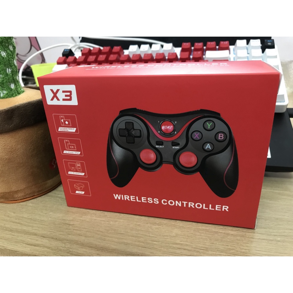 Tay cầm chơi game không dây cho điện thoại có giá đỡ - Tay cầm X3-T3 giá rẻ