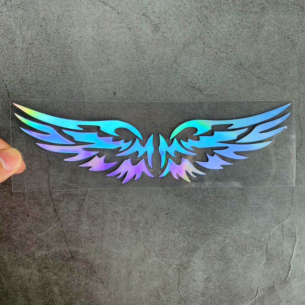 Laser Wings Sticker Xe hơi Biểu tượng Thân xe Decal trang trí Xe ô tô Dán gương hậu