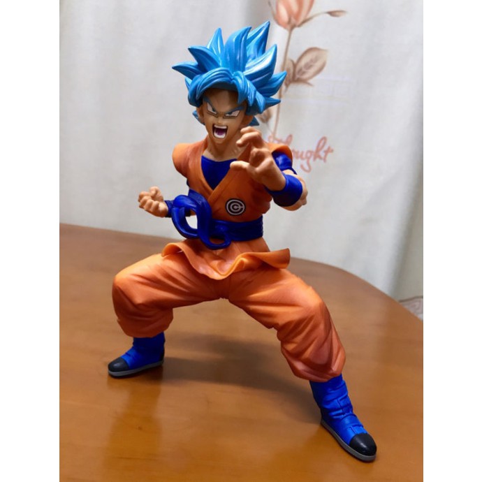 Mô hình Figure dragon ball 7 viên ngọc rồng songoku saiyan tóc xanh 18Cm