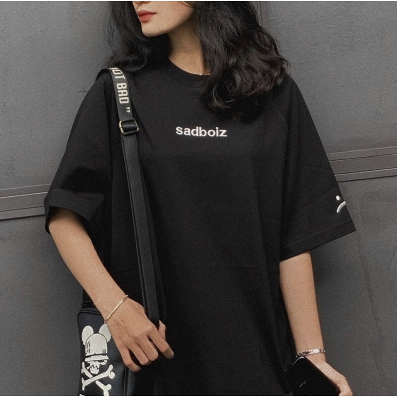 Áo phông nam nữ sadboiz hàng cotton 100% form rộng freesize cao cấp bigsize