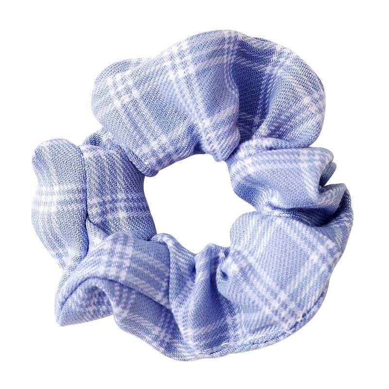 Buộc Tóc Vải Scrunchies caro Cực xinh cho bạn gái