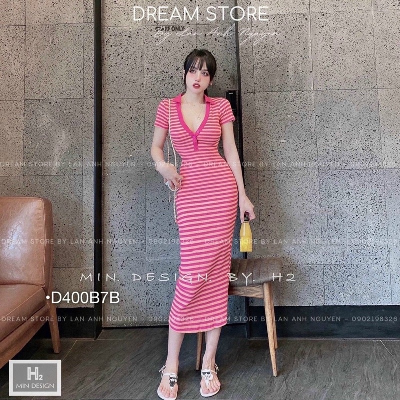 ĐẦM BODY CỔ TRỤ DÁNG DÀI TRANG PHỤC DỰ TIỆC, MẶC HẰNG NGÀY