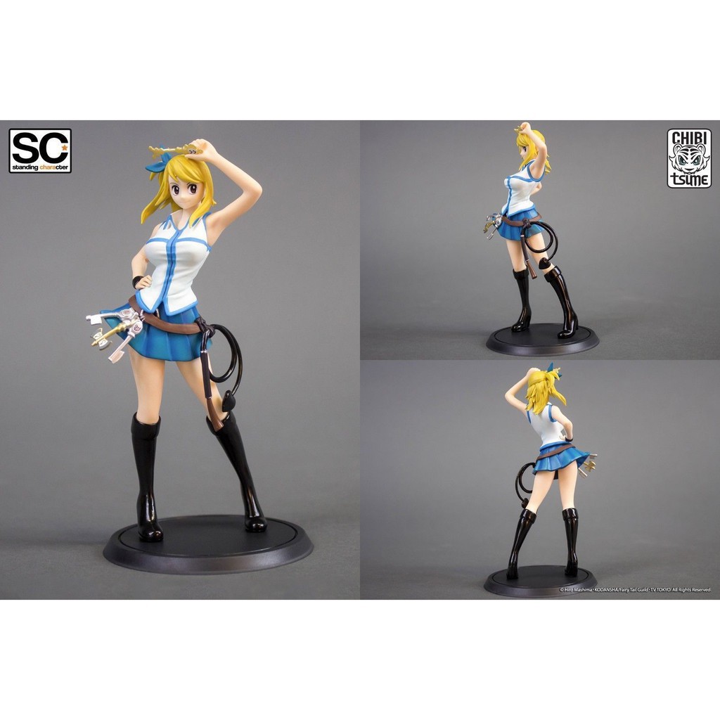 Set 4 mô hình mô phỏng nhân vật phim hoạt hình Fairy Tail Natsu Dragneel Gray Lucy Erza