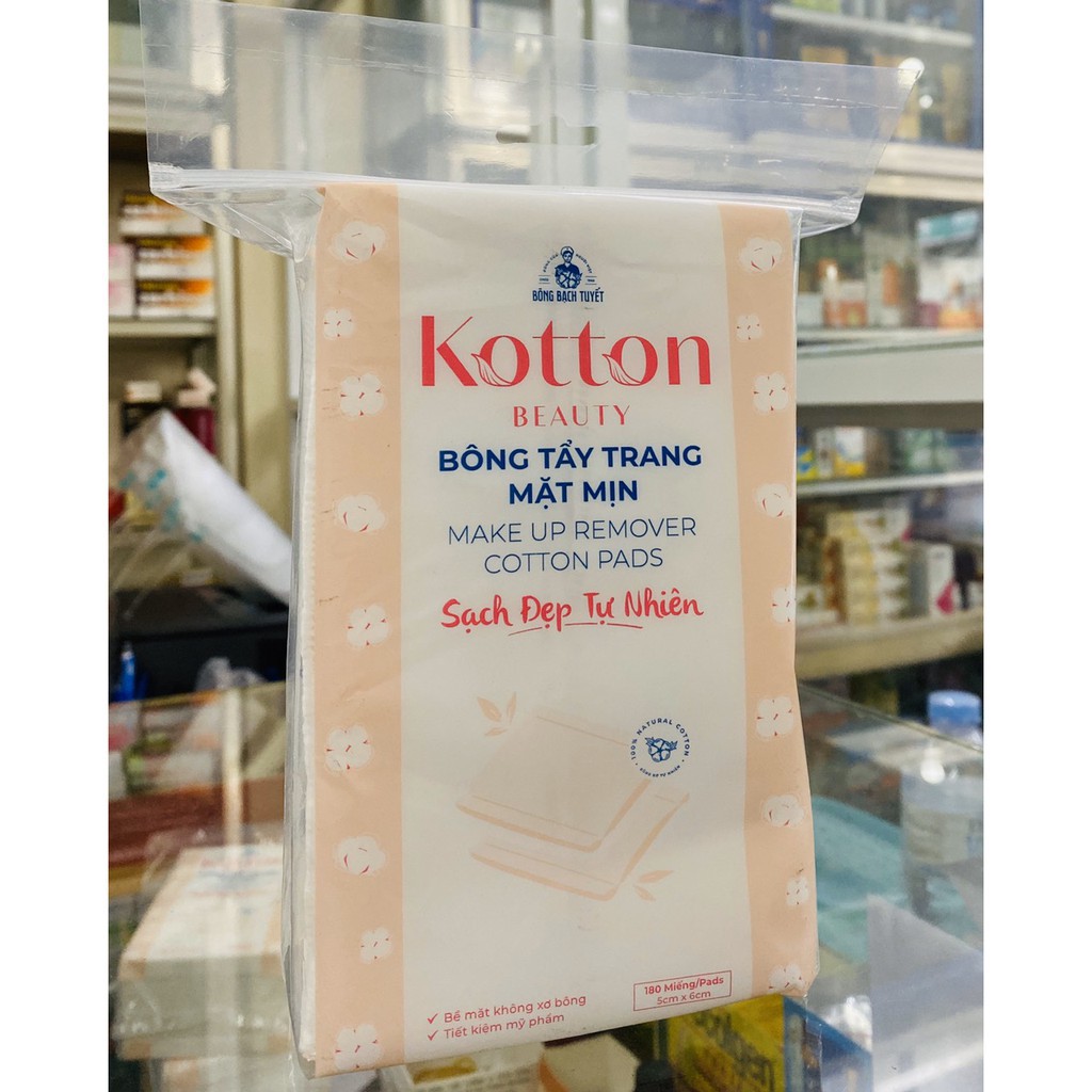 ✅ Bông Tẩy Trang- Bông Bạch Tuyết Kotton Beauty (Mịn, Không Hạt) -VT0350