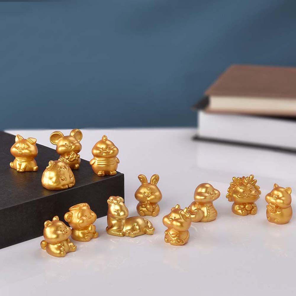 LAKAMIER Đồ trang trí 12 Cung Hoàng Đạo Trung Quốc Mini Dùng Để Trang Trí Tiểu Cảnh / Sân Vườn DIY