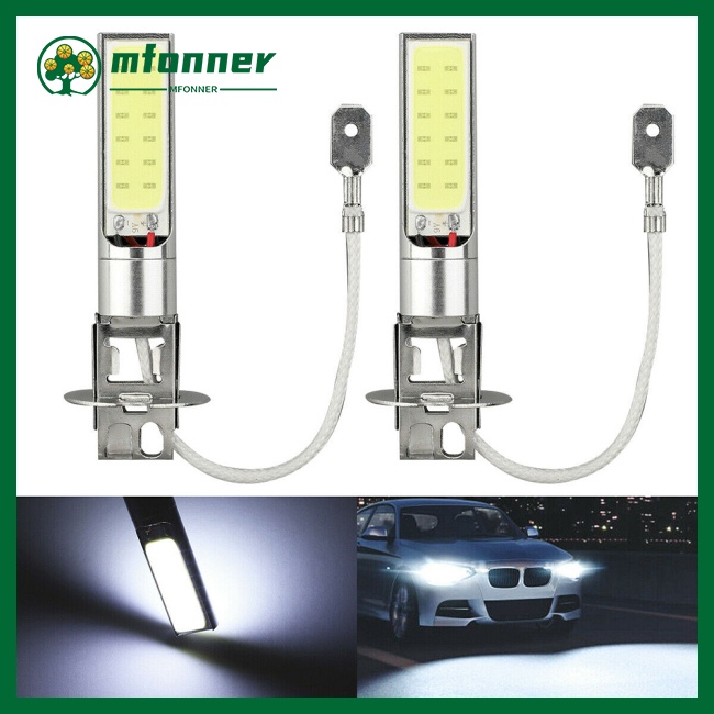 1 Cặp Đèn Led Cob H3 10w 12v Siêu Sáng Chống Nước Cách Nhiệt Cao Cấp Cho Xe Hơi
