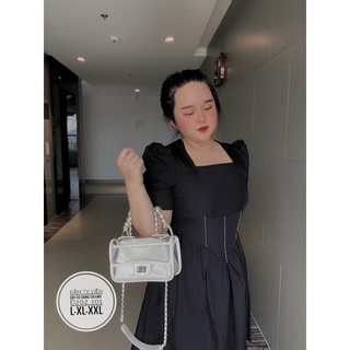 Đầm viền chỉ eo bigsize_saigon (55-90kg)