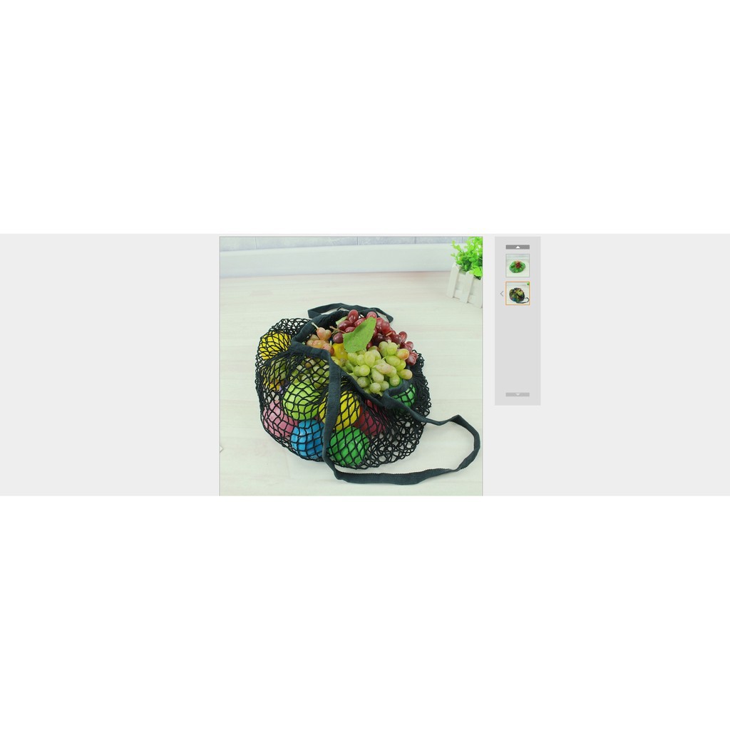 ☛☏❤Reusable Fruit Shopping String Grocery Shopper Cotton Tote Mesh Woven Net Bag