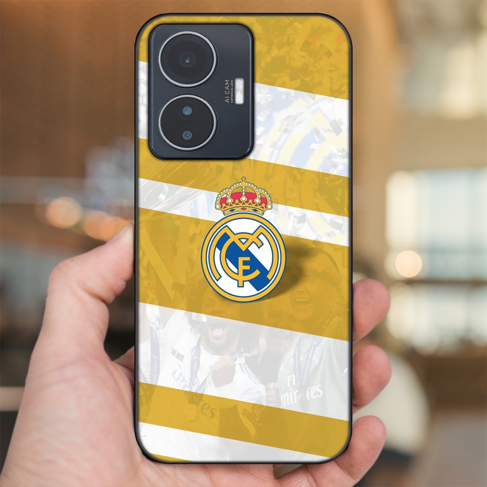 Ốp lưng Vivo Y55 2022 viền đen in hình Real Madrid
