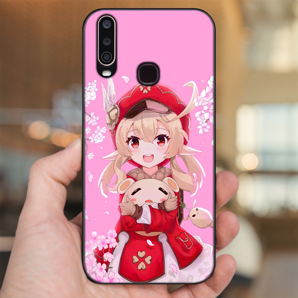 Ốp lưng Vivo Y12, Y15, Y17, U10 viền đen in hình Klee Genshin Impact