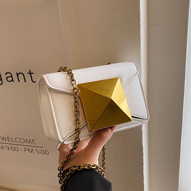 IELGY Túi Đeo Vai Phối Dây Xích Thời Trang Dành Cho Nữ