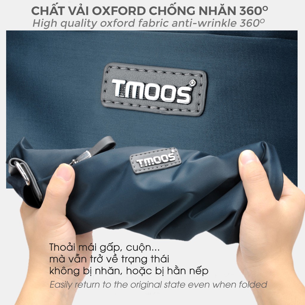 Túi đeo chéo cao cấp TMOOS (EP09), chất vải Oxford chống thấm, chống nhăn