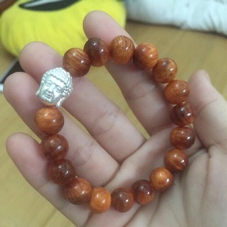 Vòng gỗ huyết long mĩx phật 10 ly