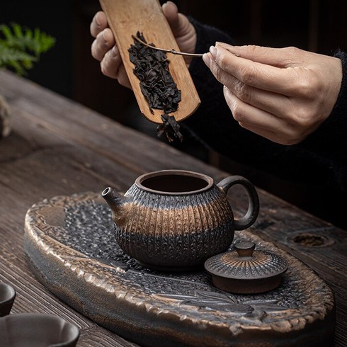 Cũ Đá Bùn Vàng Xử Lý Ấm Trà Lấy Nồi Gốm Đặc Trưng Gỗ Chết Bát Chống Nóng, Chịu Nhiệt Trà Trà Nồi Nhỏ250ml