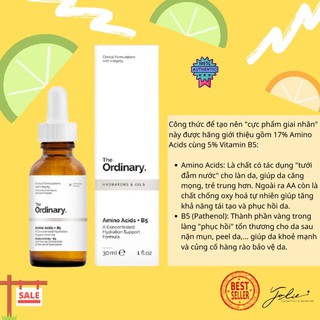Serum cấp ẩm & phục hồi da - The Ordinary Amino Acids + B5