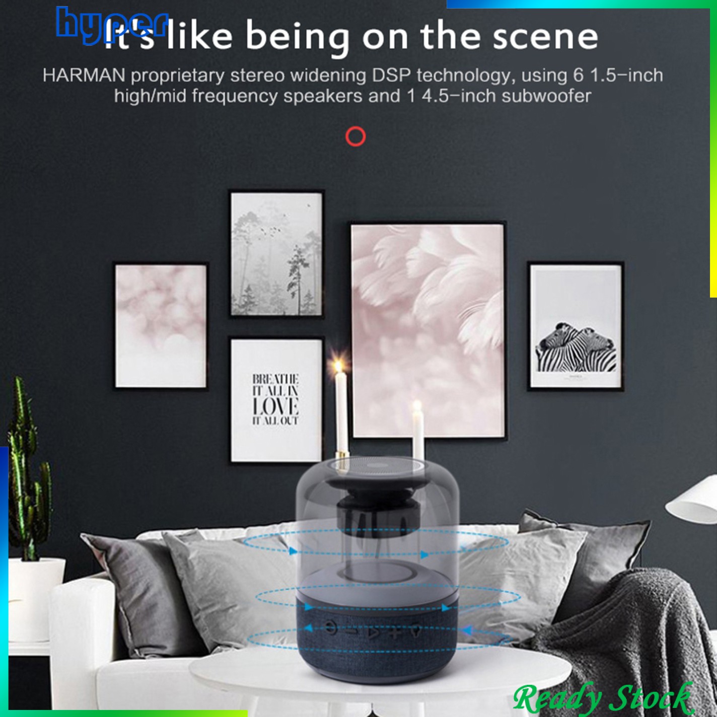 Loa Bluetooth Không Dây Nhỏ Gọn Có Đèn Led Chất Lượng Cao