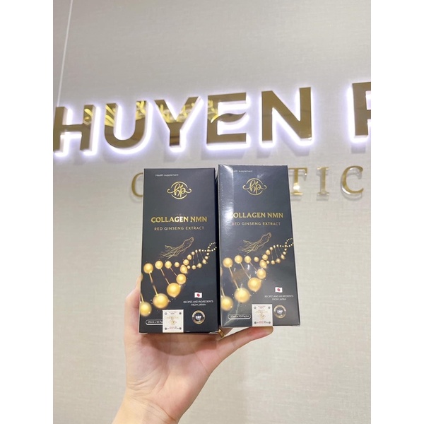 Collagen NMN Huyền Phi đủ 10 gói/ hộp dạng thủy phân,giúp trẻ hóa da,tái tạo cấu trúc da và đẩy lùi sắc tố ná