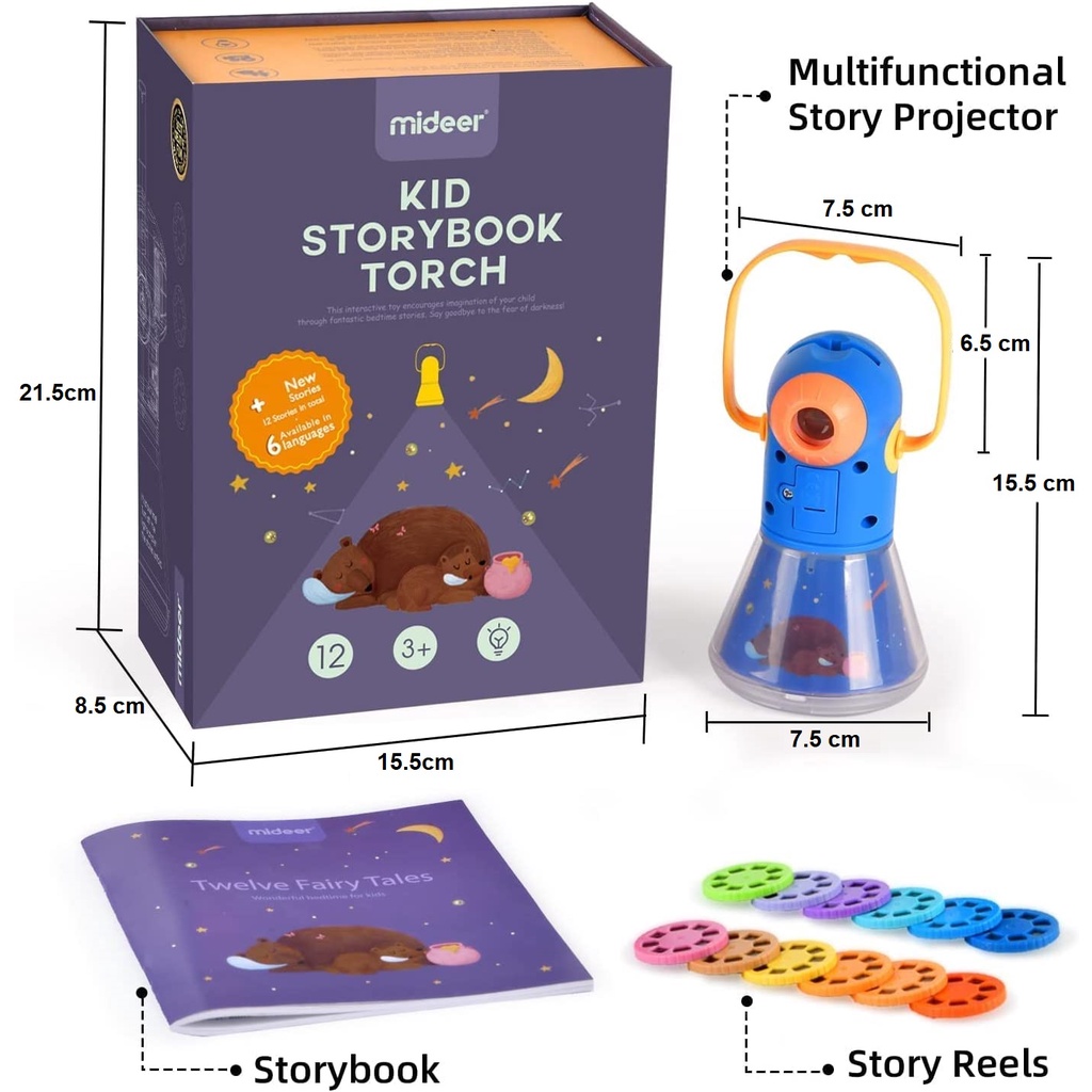 Đèn Pin Kể Chuyện Phiên Bản Mới Mideer StoryBook Torch (có bản dịch tiếng Việt)