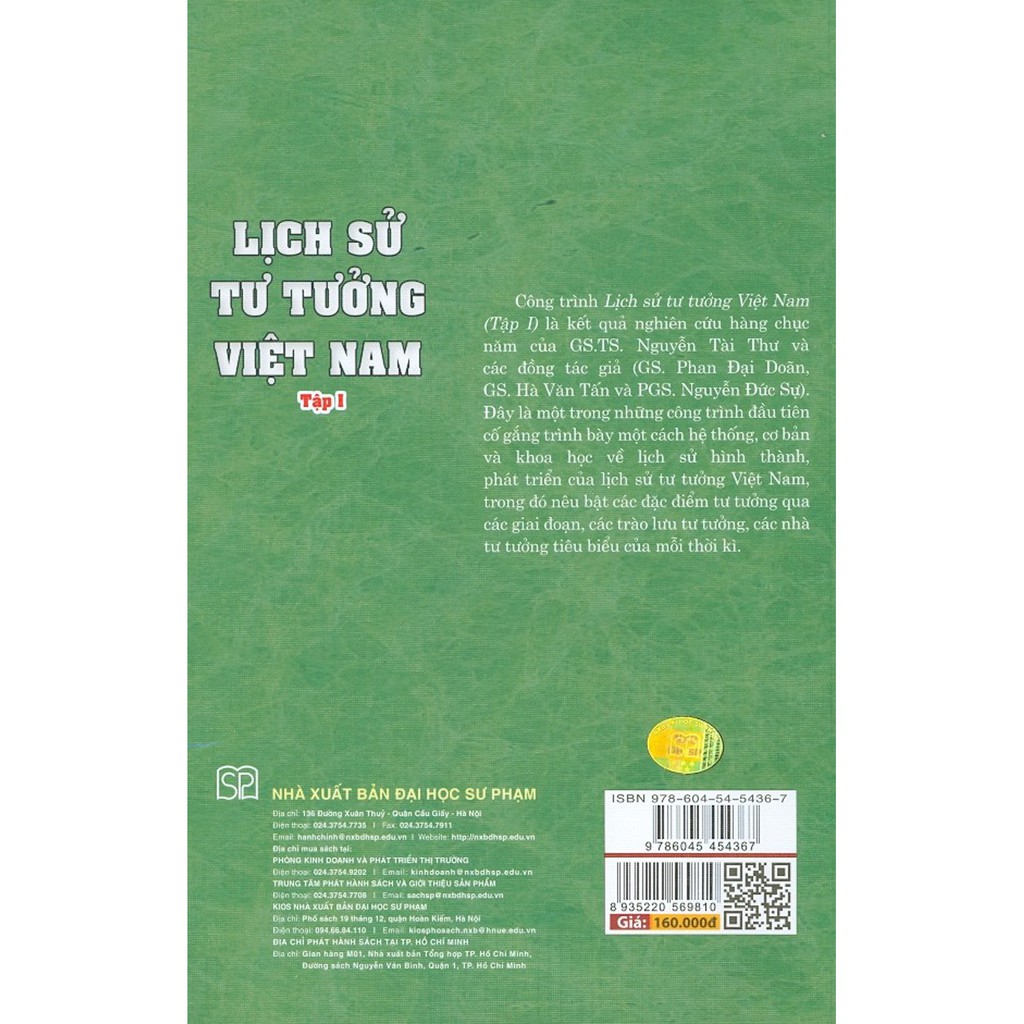 Sách - Lịch Sử Tư Tưởng Việt Nam - Tập 1