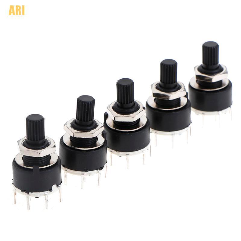 Công Tắc Xoay SR16MM 2 Cực 3 4 Vị Trí 1 Cực 5 6 8 Vị Trí