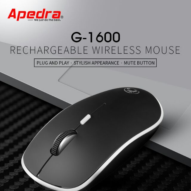 Chuột ko dây APedra G1600 pin sạc