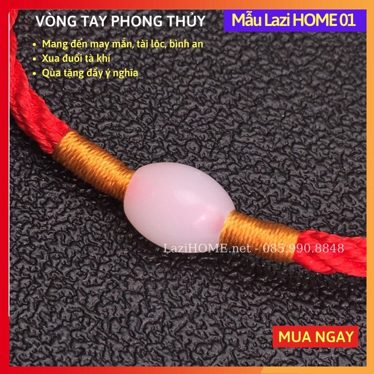 Vòng tay phong thủy [XẢ KHO HÀNG CHẤT], vong tay phong thuy Lazi HOME - Tụ vượng khí, mang lại may mắn, tài lộc, bình an