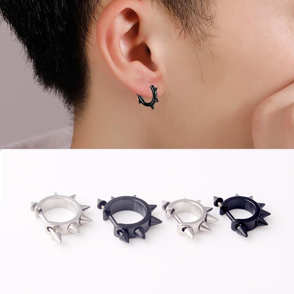 Khuyên Tai Thép Titan Thời Trang Cá Tính Cho Nam