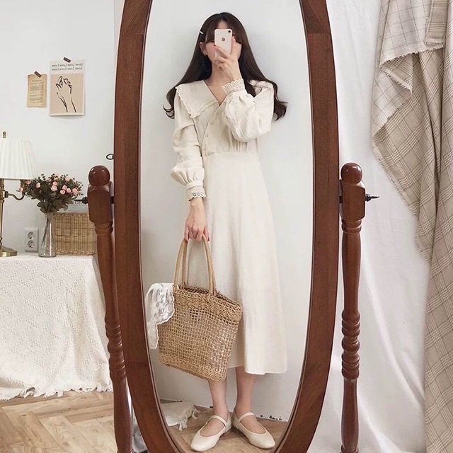 VÁY VINTAGE TIỂU THƯ VIỀN REN KÈM ẢNH THẬT | BigBuy360 - bigbuy360.vn