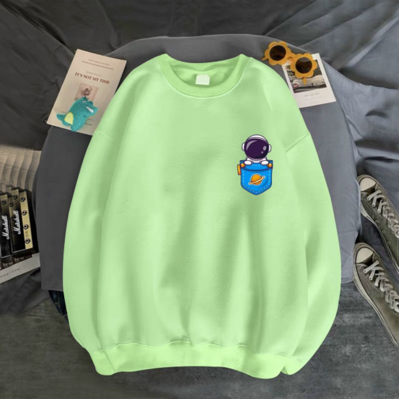 ÁO SWEATER UNISEX NHIỀU MÀU- NAM NỮ- IN PHI HÀNH GIA TÚI CỰC ĐẸP SIZE 35-70KG